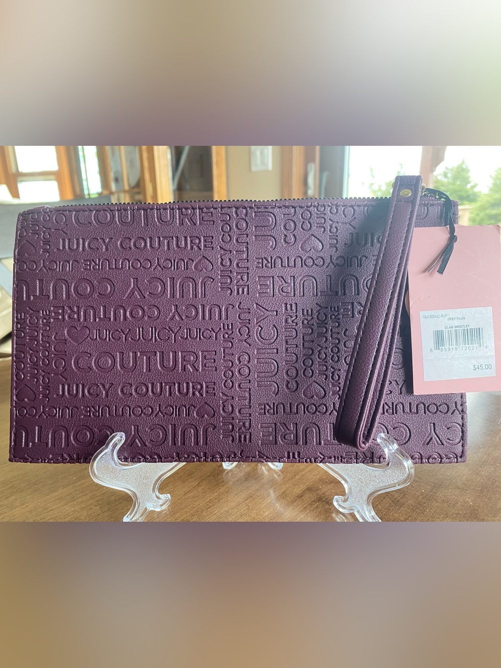 Juicy Couture Zipper Closure Wristlet - Picture 2 of 7